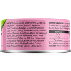 Nurture Pro Longevity Chicken & Skipjack Tuna White Meat With Cranberries Canned Cat Food 80g