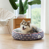 Ohpopdog Heritage Reversible Dog Bed (Bunga Peach 6)