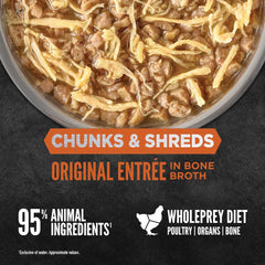 ORIJEN Chunks & Shreds Original Entree In Bone Broth Canned Cat Food