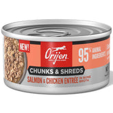 ORIJEN Chunks & Shreds Salmon & Chicken Entree In Bone Broth Canned Cat Food