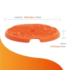 PetDreamHouse SPIN Accessories Interactive Slow Feeder Add-On For Cats & Dogs (Orange Flying Disc)