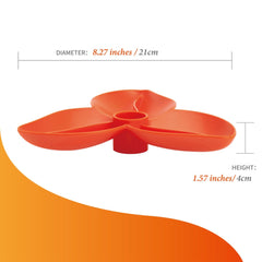 PetDreamHouse SPIN Accessories Interactive Slow Feeder Add-On For Cats & Dogs (Orange Bougainvillea)
