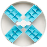 PetDreamHouse SPIN Interactive Slow Feeder For Cats & Dogs (Blue Windmill)