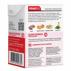 Prime100 SPD Slow Cooked Duck & Sweet Potato Wet Dog Food 354g