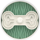 Puzzle Feeder Interactive Dog Bowl (Broken Wave, Green)