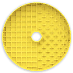 Puzzle Feeder Interactive Dog Bowl Licking Mat Accessory (Yellow)