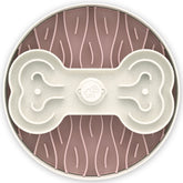 Puzzle Feeder Interactive Dog Bowl (Broken Wave, Pink)
