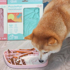 Puzzle Feeder Interactive Dog Lick Mat (California Pink)