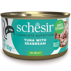 Schesir Tuna with Seabream in Jelly Adult Canned Cat Food 85g