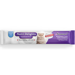 Signature7 Nutri Delights Superfood Whitemeat Tuna With Cranberry (Sat) Puree Cat Treats 60g