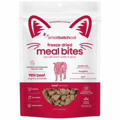 Smallbatch Beef Meal Bites Complete & Balanced Freeze Dried Cat Food 10oz