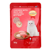 Smartheart Chicken with Rice & Kanikama Pouch Cat Food 85g x 12