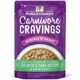 Stella & Chewy's Carnivore Cravings Morsels 'N' Gravy Salmon & Tuna Grain-Free Pouch Cat Food 2.8oz