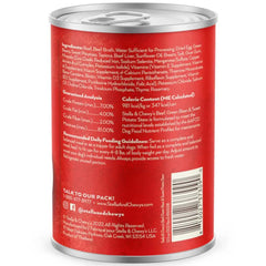 Stella & Chewy’s Gourmet Beef, Green Bean & Sweet Potato Stew Grain-Free Canned Dog Food 12.5oz