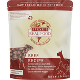 'BUNDLE DEAL': Steve's Real Food Beef Grain-Free Freeze-Dried Raw Food For Cats & Dogs 20oz