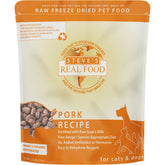 'BUNDLE DEAL': Steve's Real Food Pork Grain-Free Freeze-Dried Raw Food For Cats & Dogs 20oz