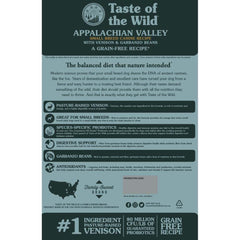 Taste Of The Wild Appalachian Valley with Venison Small Breed Grain-Free Dry Dog Food