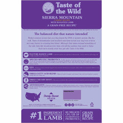 Taste of the Wild Sierra Mountain with Roasted Lamb Grain Free Dry Dog Food