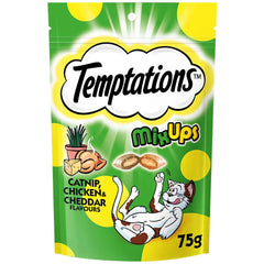 Temptations Mixups Catnip, Chicken & Cheddar Cat Treats 75g