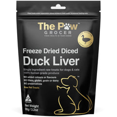 25% OFF: The Paw Grocer Duck Liver Freeze-Dried Treats For Cats & Dogs 72g