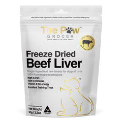 25% OFF: The Paw Grocer Beef Liver Freeze-Dried Treats For Cats & Dogs 90g