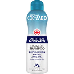 15% OFF: Tropiclean OxyMed Anti-Itch Medicated Oatmeal Shampoo for Cats & Dogs 592ml