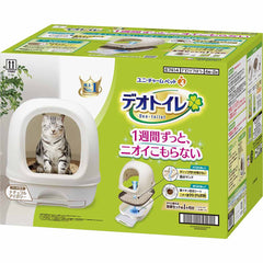 12% OFF: Unicharm Deo Toilet Full Cover Cat Litter Box (Ivory)