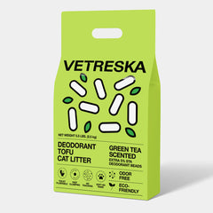 VETRESKA Deodorant Tofu Green Tea Clumping Cat Litter 2.5kg