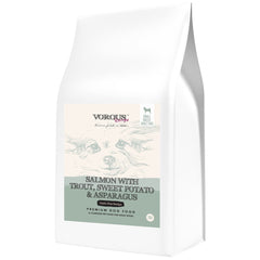 30% OFF + FREE SUPPLEMENT w 10kg: Vorous Salmon With Trout, Sweet Potato & Asparagus Small Breed Adult Grain-Free Dry Dog Food