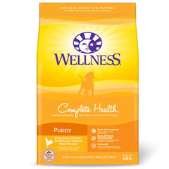 'FREE TREAT': Wellness Complete Health Puppy Chicken, Oatmeal & Salmon Dry Dog Food