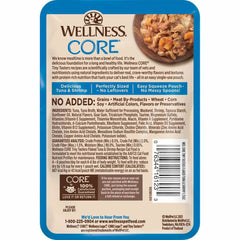 Wellness CORE Tiny Tasters Tuna & Shrimp Flaked Grain-Free Adult Pouch Cat Food 1.75oz