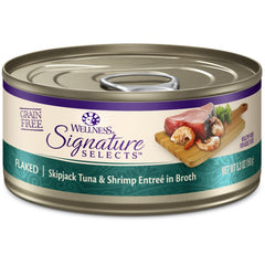 Wellness CORE Signature Selects Flaked Skipjack Tuna & Shrimp Grain-Free Canned Cat Food