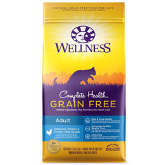 Wellness Complete Health Grain Free Adult Deboned Chicken & Chicken Meal Dry Cat Food 11.5lb
