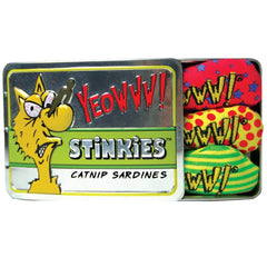 Yeowww! Catnip Stinkies Sardines Cat Toy 3-Pack Tin