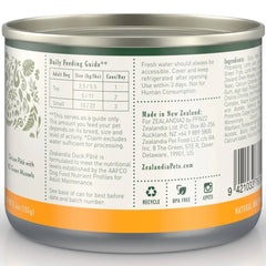 15% OFF: Zealandia Free-Run Duck Pate Grain-Free Adult Canned Dog Food 170g