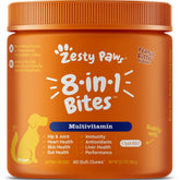 Zesty Paws 8-in-1 Bites Peanut Butter Flavor Dog Supplement Chews 90ct