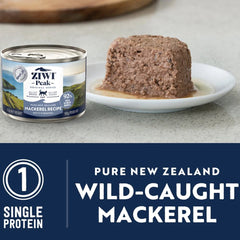 20% OFF: Ziwi Peak Mackerel Grain-Free Canned Cat Food 185g