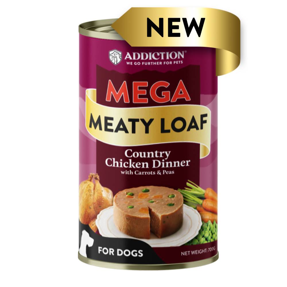 $3 OFF: Addiction Mega Country Chicken Dinner Meaty Loaf Canned Dog Food 700g