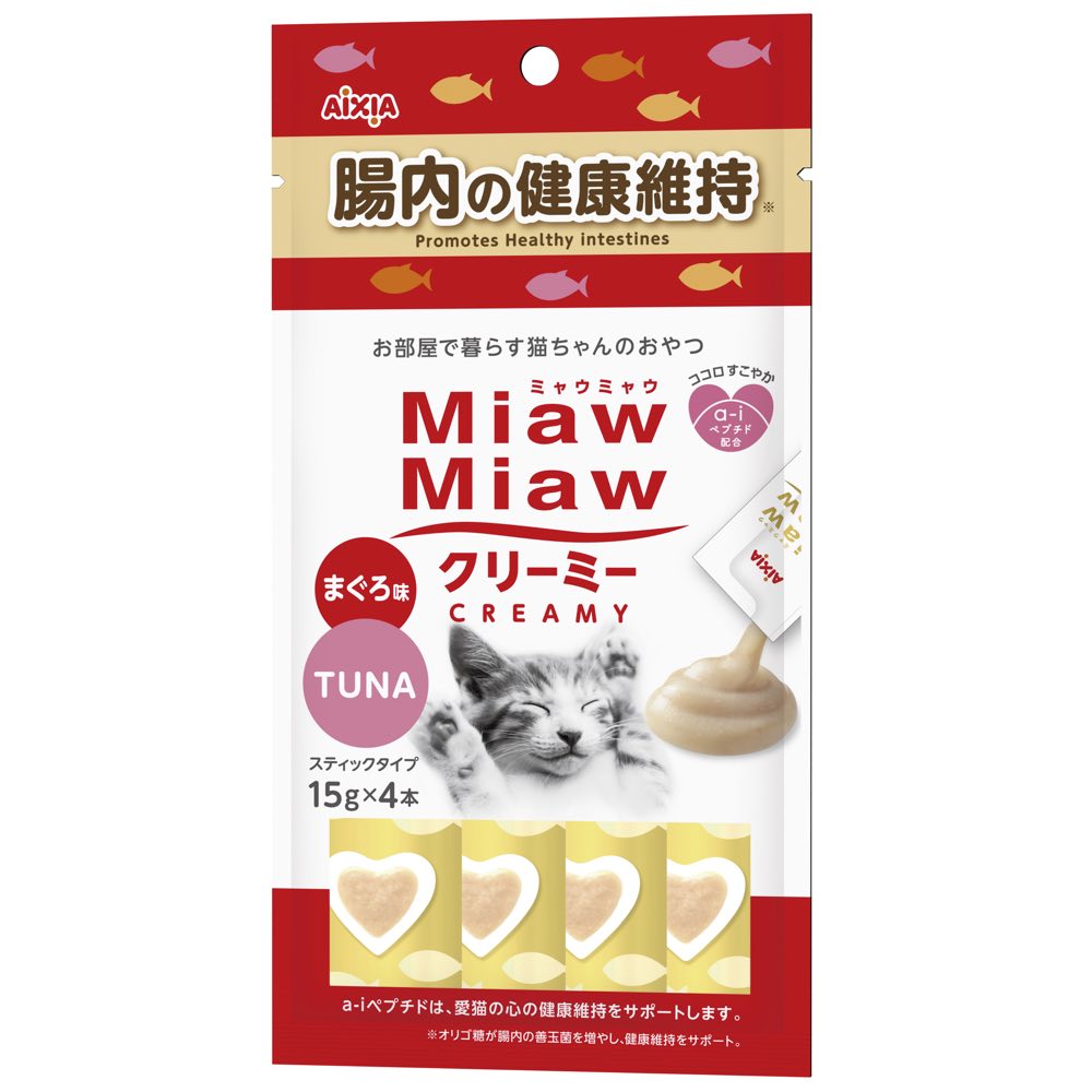 Aixia Miaw Miaw Creamy Tuna Healthy Intestine Liquid Cat Treats 60g