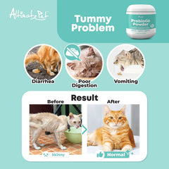 Altimate Pet Probiotic Powder Supplement For Cats and Kittens 150g