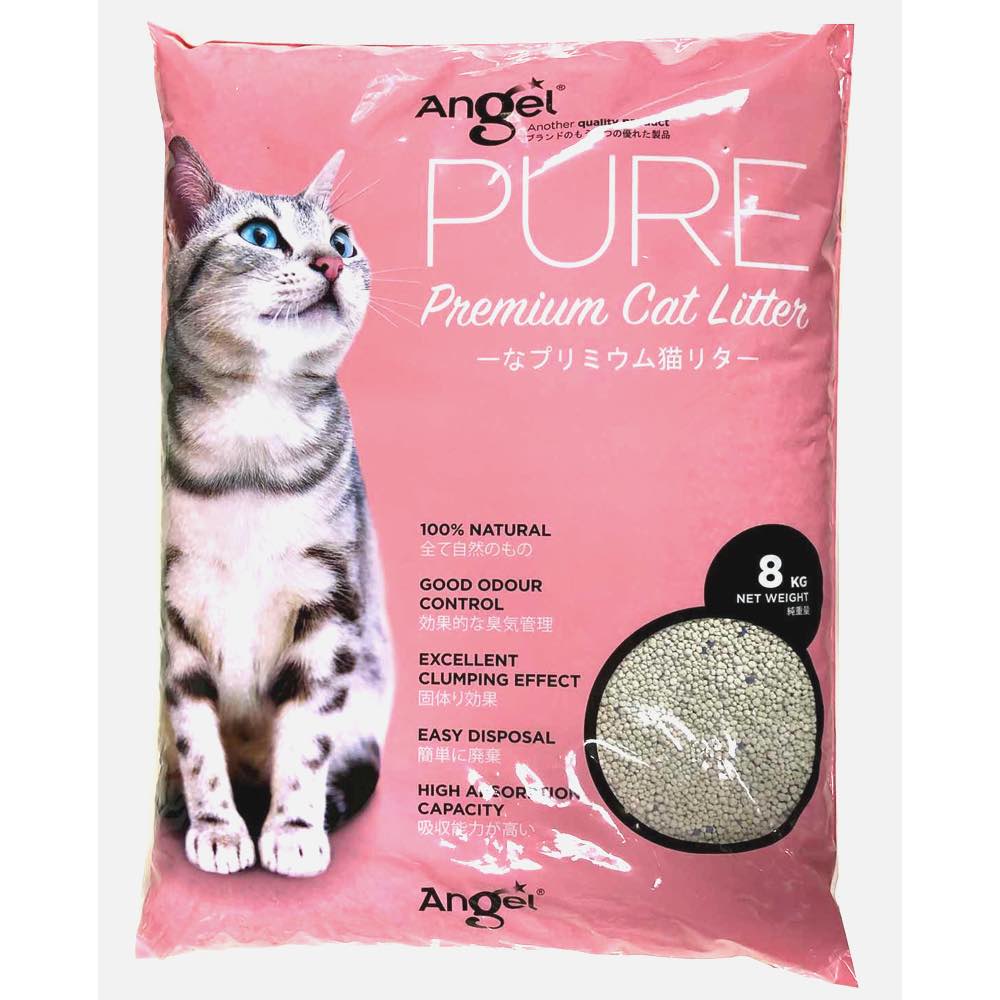 Angel Pure Premium Cat Litter Unscented 8kg