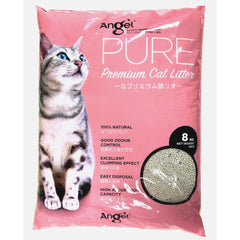 Angel Pure Premium Cat Litter Unscented 8kg