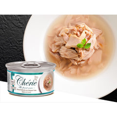 Cherie Flaked Yellowfin Mix Skipjack Tuna Entr‚àö¬©es In Gravy Canned Cat Food 80g
