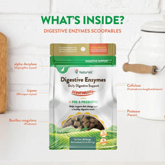 NaturVet Scoopables Digestive Enzymes Digestive Support Cat Supplement 5.5oz