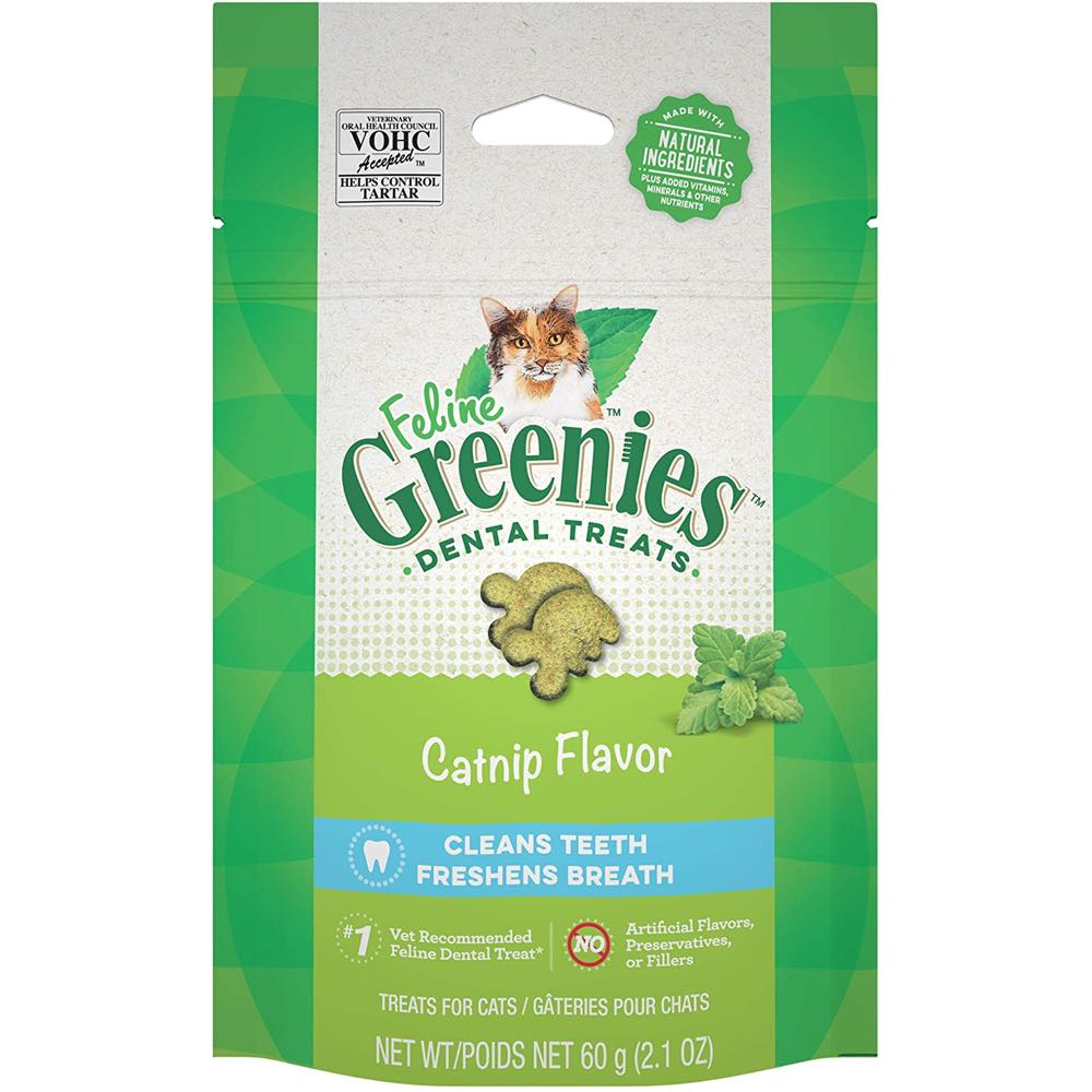 Greenies Catnip Flavor Dental Cat Treats 2.1oz