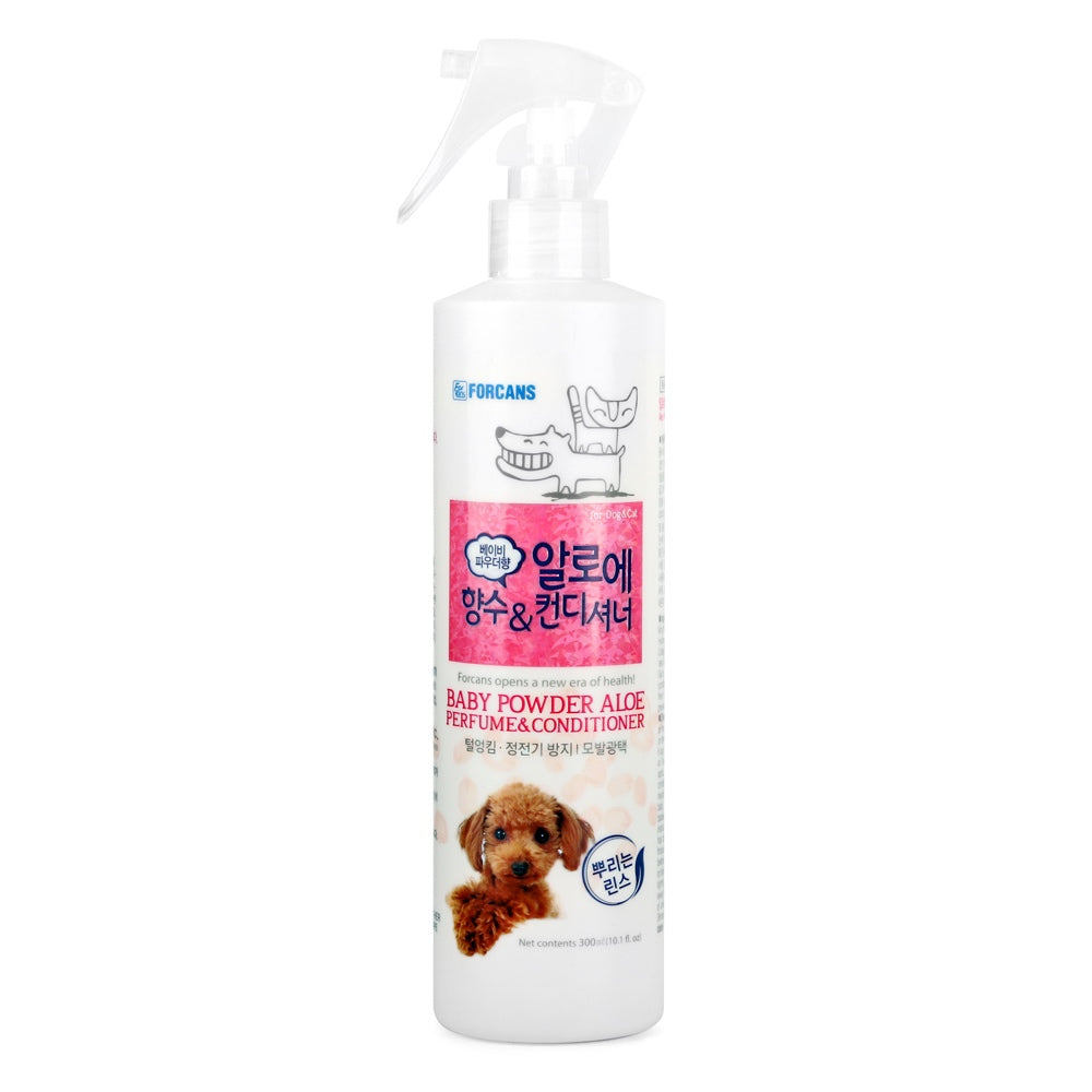 Forbis Baby Powder Aloe Perfume & Conditioner For Cats & Dogs 300ml