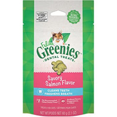 Greenies Savory Salmon Flavor Dental Cat Treats 2.1oz