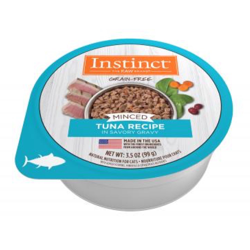 Instinct Minced Real Tuna Recipe Grain-Free Cup Wet Cat Food 3.5oz