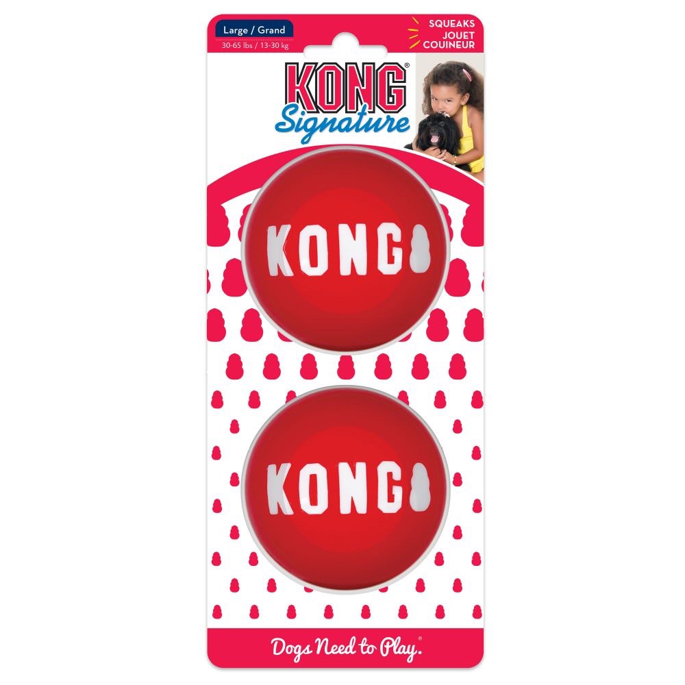 KONG Signature Balls Dog Toy 2pc