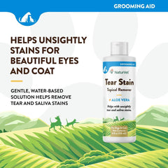 15% OFF: NaturVet Tear Stain Remover Topical For Dogs & Cats 4oz